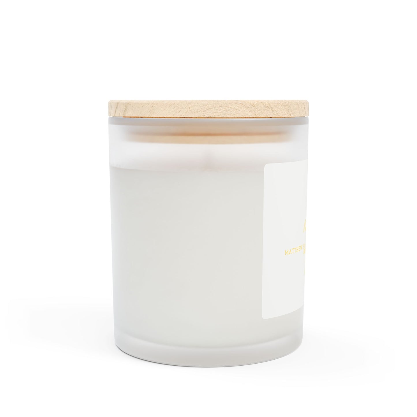 Pure Light Unscented Frosted Glass Candle - 11oz - Inspirational Home Decor